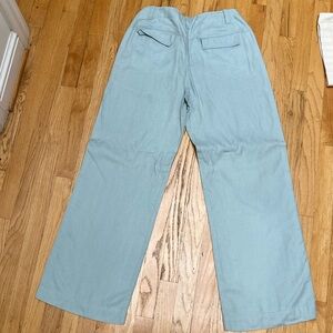 Blue Linen Dress Pants